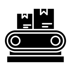 Fototapeta premium Conveyor Belt Icon