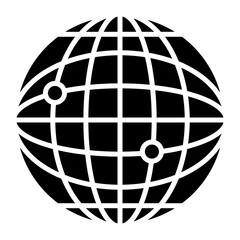 Earth Grid Icon
