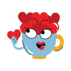 Cup vector Sticker. Eps 10 file