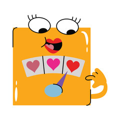Love meter vector Sticker. Eps 10 file