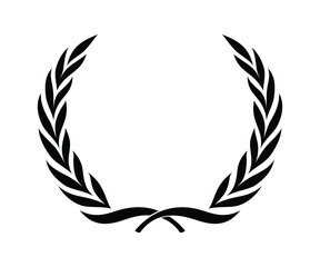 laurel wreath logo vector illustration