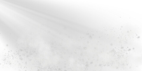 A Mysterious White Spotlight Illuminates an Ethereal Misty Scene Filled with Beautiful Sparkling Particles
