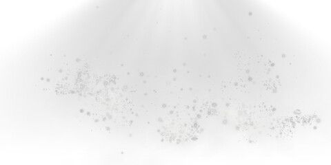 A glowing White spotlight illuminates a misty atmosphere with sparkling particles, evoking a cosmic feel.