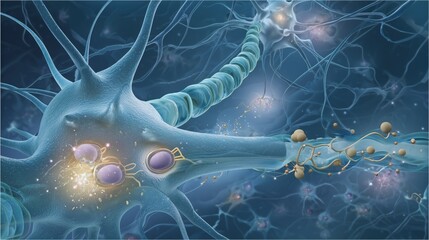 Pharmacological mechanism of action illustration depicting how anticonvulsant medications work at the neuronal level in patients with Sturge-Weber Syndrome.