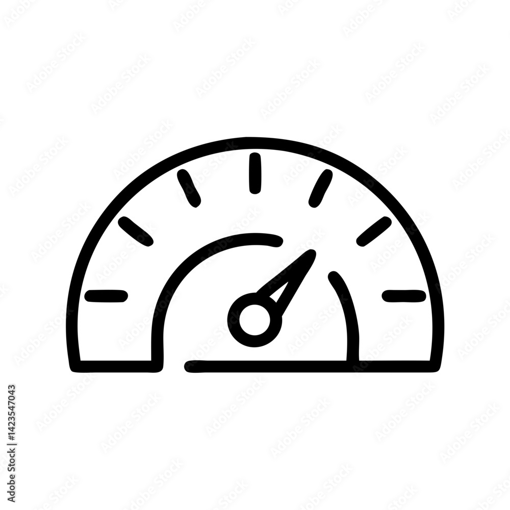Poster dashboard on transparent background flat vector icon for apps and websites