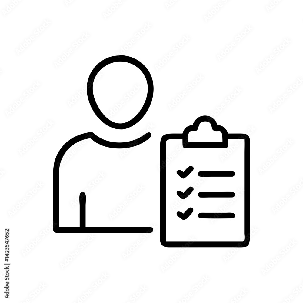 Poster register on transparent background flat vector icon for apps and websites