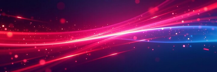 Obraz premium Abstract light streaks in vibrant red and blue hues, red, abstract, blue