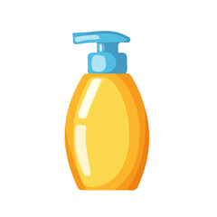 My Simple flat 2D illustration baby lotion isolated on a transparent background, vector, EPS, flat design, animation design, simple flat 2D icon, clipart