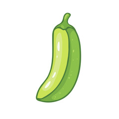My Simple flat 2D illustration bilimbi isolated on a transparent background, vector, flat design, animation design, simple flat 2D icon, clipart