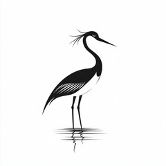 Fototapeta premium Heron Silhouette