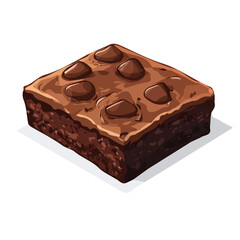 A Simple flat 2D icon of a chocolate brow collection set isolated on a transparent background, vector, eps, flat design, animation design, simple flat 2D icon, minimalist design, clipart, illustration