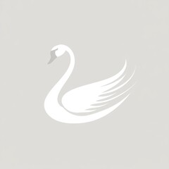 Fototapeta premium Elegant Swan Logo