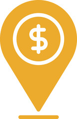 Cash Marker Fill Color Icon