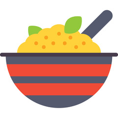 Rice Pudding icon vector illustration