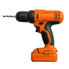 Vibrant Orange Cordless Power Drill Profile