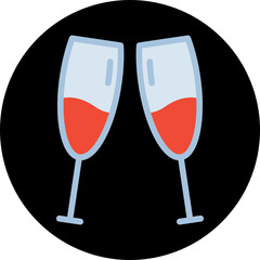 Champagne icon vector illustration