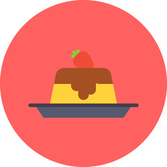 Panna Cotta icon vector illustration
