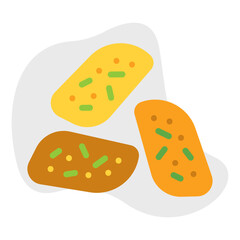 Biscotto icon vector illustration