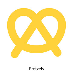 Pretzels icon vector illustration