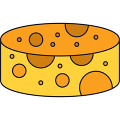 Hand Cheese icon vector illustration