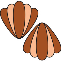 Madeleines icon vector illustration