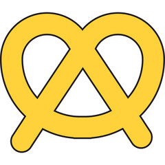 Pretzels icon vector illustration
