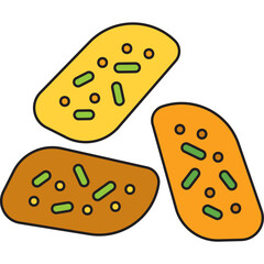 Biscotto icon vector illustration