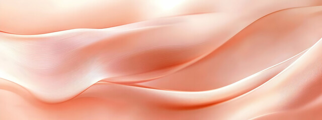 Obraz premium A smooth and flowing texture of soft pink satin fabric, creating an elegant and sophisticated background. Perfect for fashion and beauty designs.