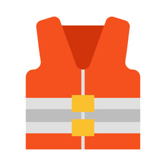 Life Vest flat icon