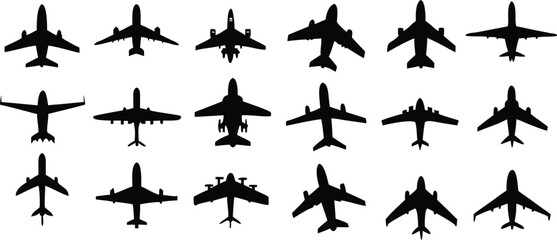 Plane icon vector illustration. Airplane sign and symbol. Flight transport symbol. Travel sign. aeroplane