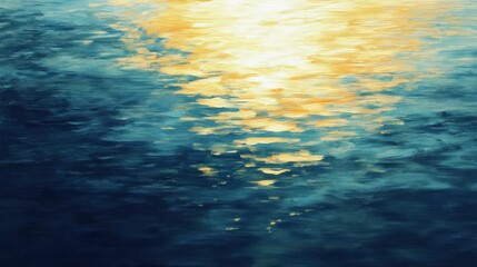 Canvas-textured wallpaper with golden light on deep blue tones