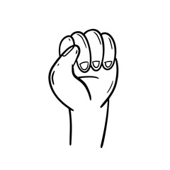 The Raised Fist Hand Symbol Represents Empowerment and Solidarity in our Communities