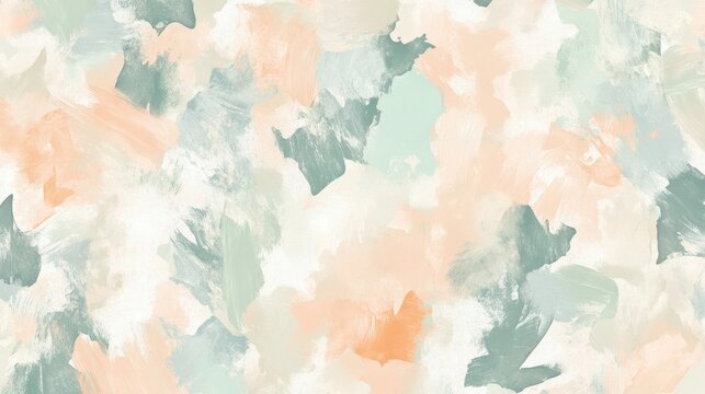 Smoky gray and sienna wallpaper with rough expressive style