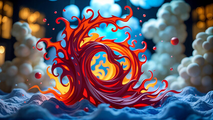 Obraz premium abstract fractal background