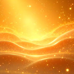  Bright orange light waves with golden warmth and sunny ambiance for seasonal design.