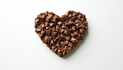 Heart-shaped chocolate chip cookie (1)