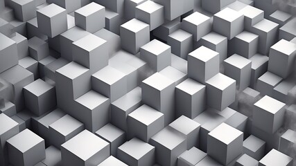  3D Geometric Cube Abstract Background