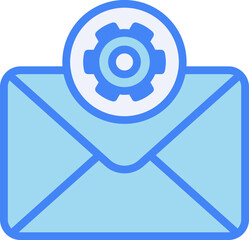 Email Setting Fill And Outline Icon