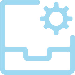 Inbox Thin Email Outline Icon