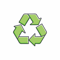 Obraz premium green recycle symbol