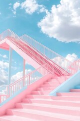 Pastel Stairs to Sky