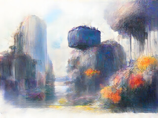 Old AI Image Generation - Artificial Intelligence Advancement Diffusion Models Steps