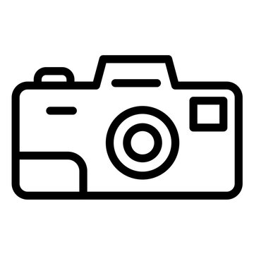 Fototapeta Camera line icon style