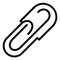 Paper Clip line icon style