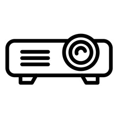 Projector line icon style