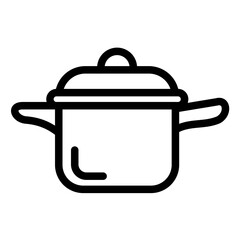Pot line icon style
