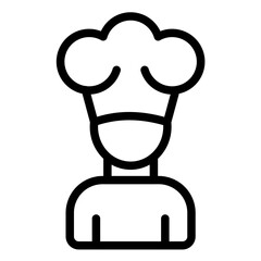 Chef line icon style