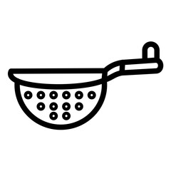 Tea Strainer line icon style