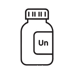 Vitamins Bottles isolated vector Silhouette White Background.