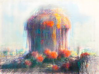 Old AI Image Generation - Artificial Intelligence Advancement Diffusion Models Steps